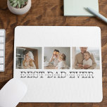 Mousepad Melhor Pai De Foto E Cinza De Colagem Moderna<br><div class="desc">O Melhor Pai de Foto e Cinzas de Colagem Moderna nunca Oferta é uma ideia de presente única e criteriosa para qualquer pai que adora fotografia e aprecia presentes personalizados. No geral, este presente é uma forma perfeita de celebrar Dias de os pais, aniversários ou qualquer outra ocasião especial para...</div>