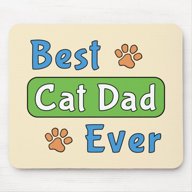 Mousepad Melhor Pai de Gato de Todos os Tempos (Frente)