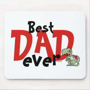 Mousepad Melhor Pai de Texto Preto Vermelho