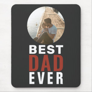 Mousepad Melhor Pai de Tipografia Foto do Dia dos Pais