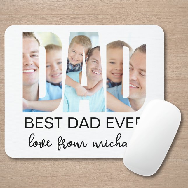 Mousepad Melhor Pai de Todos Foto Carta (Criador carregado)