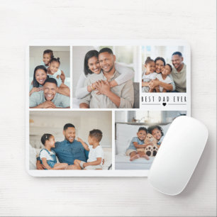 Mousepad Melhor Pai de Todos os Tempos 5 Grade de Colagem
