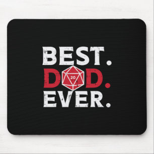 Mousepad Melhor Pai de Todos os Tempos Rpg Engraçado Gamer