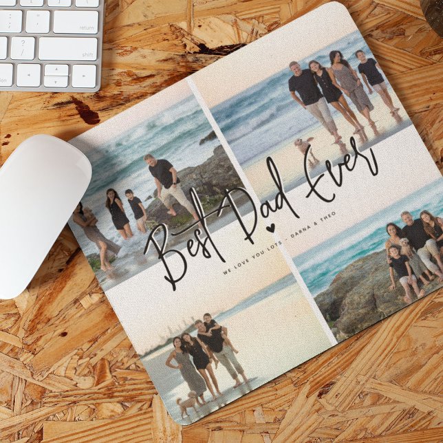 Mousepad Melhor Pai de Todos os Tempos Script 4x Foto (Criador carregado)