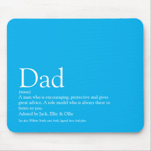 Mousepad Melhor Pai de Todos Papai Definição Azul Céu