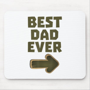 Mousepad Melhor Pai de Todos Seta Gráfico Logotipo