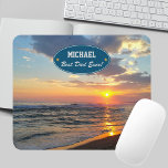 Mousepad Melhor Pai do Dia do Pai Foto Personalizada do Mou<br><div class="desc">Adicione um nome e crie facilmente seu mouse pad personalizado. Você pode carregar sua foto ou editar texto para outras ocasiões. Você pode TRANSFERIR este DESIGN em outros produtos do Zazzle e ajustá-lo ao ajustado da maioria dos itens do Zazzle. Você também pode clicar no botão PERSONALIZAR para adicionar, excluir...</div>