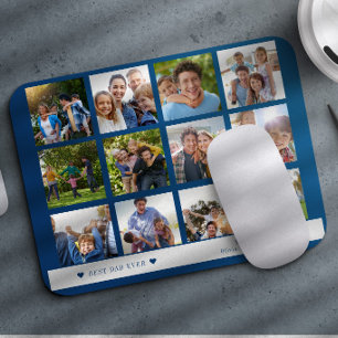 Mousepad Melhor Pai do Mundo colagem de fotos
