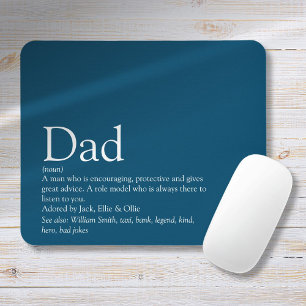 Mousepad Melhor Pai do Mundo Papai Pai Definição Azul