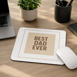 Mousepad Melhor Pai do Mundo 🖤 – Presente Atencioso para o