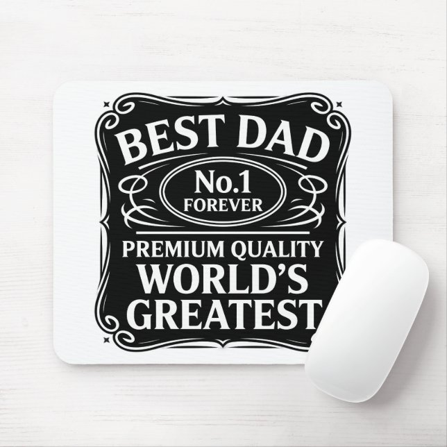 Mousepad Melhor Pai Nunca (Com mouse)
