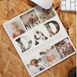 Mousepad Melhor Pai Nunca | 9 Colagem de Fotos<br><div class="desc">Este simples e doce mouse pad diz "Melhor Pai Nunca" em tons modernos e de tendências, com um ponto para nomes e uma mensagem personalizada. A estética minimalista inclui um modelo de nove fotos de suas fotos pessoais favoritas para um presente que qualquer um adoraria. O dia de os pais...</div>