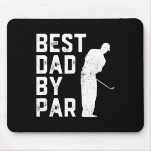 Mousepad Melhor Pai Por Par Presente de Amante de Golfe Par