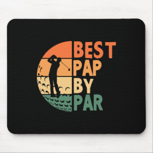 Mousepad Melhor Papá Pelo Par Golfe Divertido Golfista