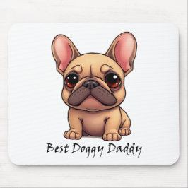 Mousepad Melhor Papai Cachorrinho Bulldog Francês Pet Cacho