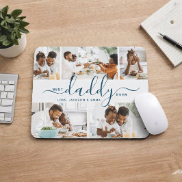 Mousepad Melhor Papai do Mundo  Colagem de Fotos Presente d