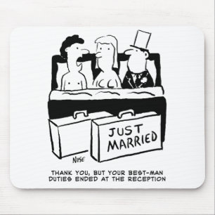 Mousepad Melhor Presente de Homem - Noite de Casamento com 