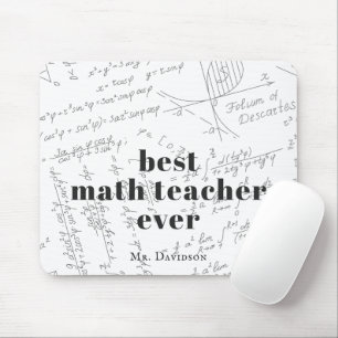 Mousepad Melhor Professor de Matemática   Monograma de Fórm