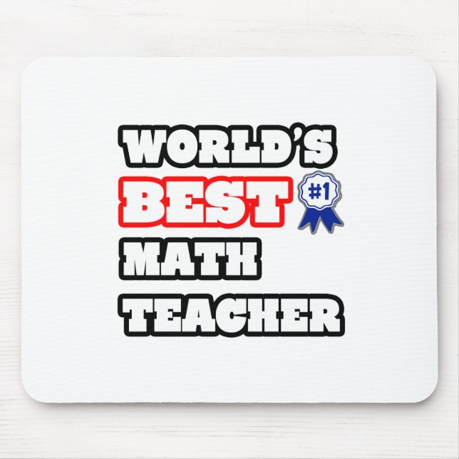 Mousepad Melhor Professora de Matemática do Mundo (Frente)
