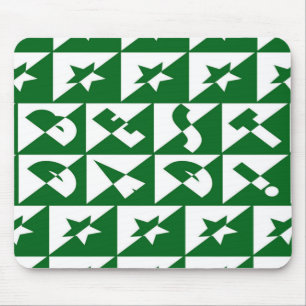 Mousepad Melhor texto selvagem do Pai em verde