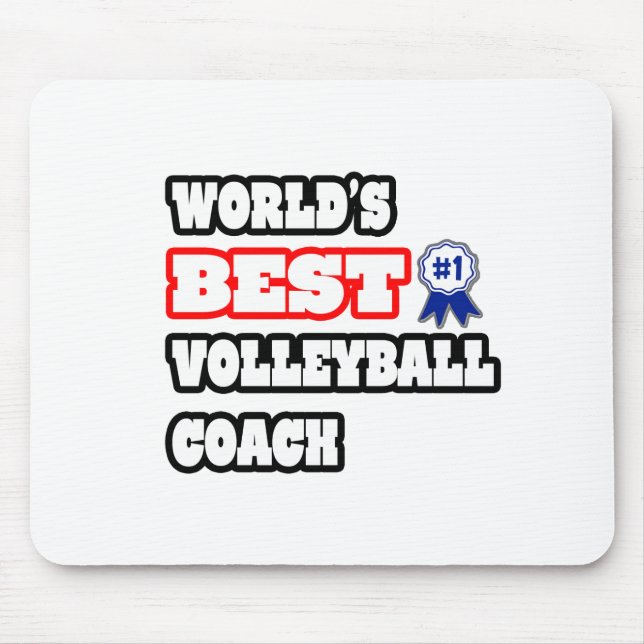 Mousepad Melhor treinador de voleibol do mundo (Frente)