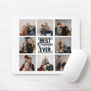 Mousepad Melhor Vovô De Mouse De Colagem De Fotos De 8 Veze