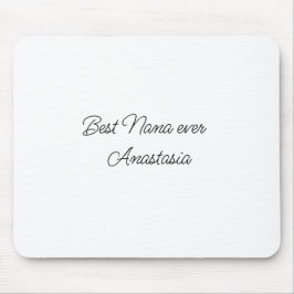 Mousepad Melhor vovó nunca adiciona nome simples, mínimo na