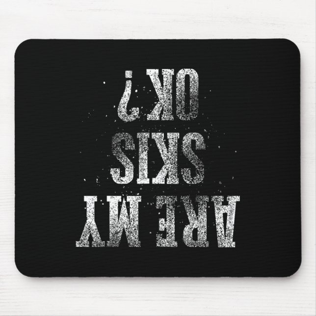 Mousepad Melhores Crianças Esquentando Esqui Presente Bonit (Frente)