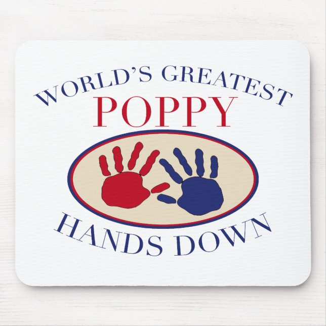 Mousepad Melhores mãos de Papoula, Sem Dúvida (Frente)