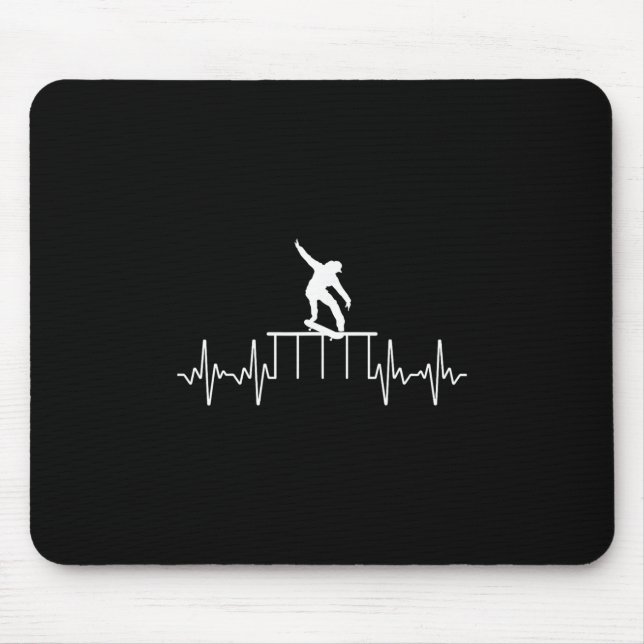 Mousepad Melhores Presentes para Skatista Arte de Skate par (Frente)