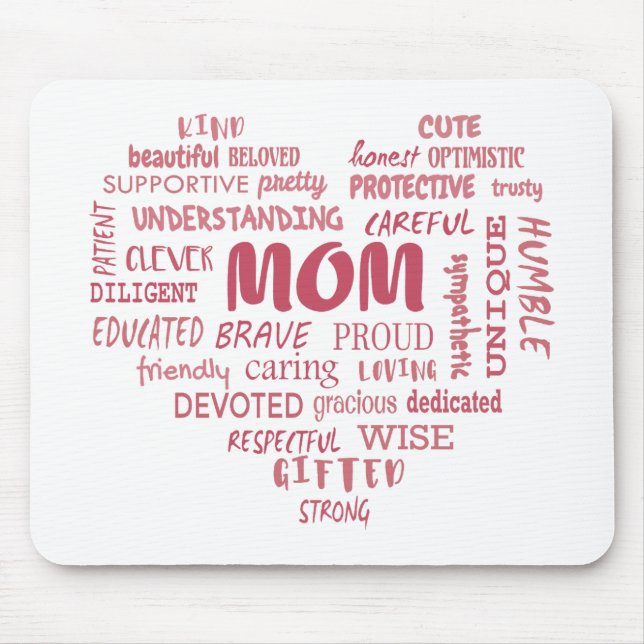 Mousepad Melhores qualidades-mãe e características-mãe Invi (Frente)