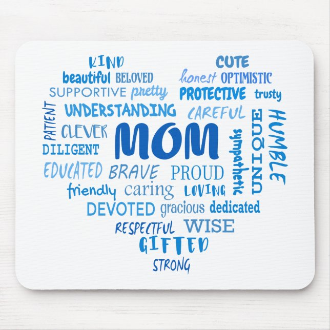 Mousepad Melhores qualidades-mãe e características-mãe Invi (Frente)