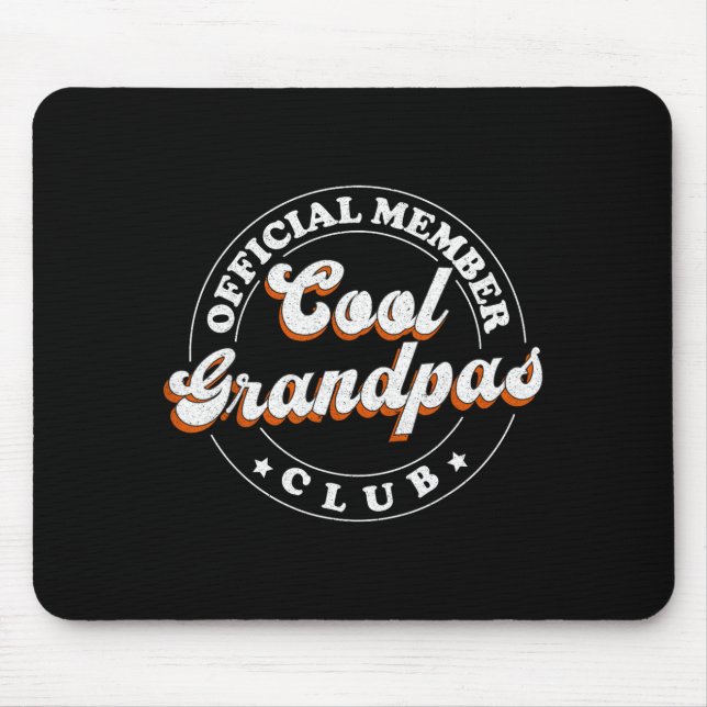 Mousepad Member Cool Grandpas Club For New Grandfather  (Frente)