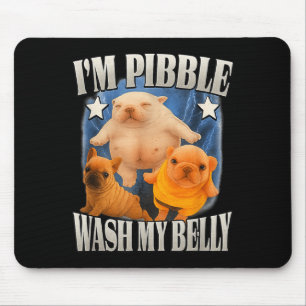 Mousepad Meme Besta Meme Bble Lava Minha Barriga Limpa Minh