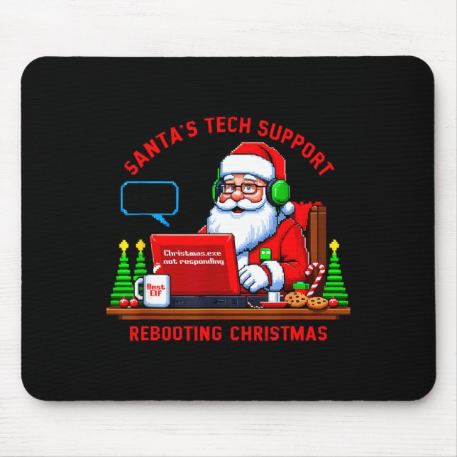 Mousepad Meme de Computador Divertido Suporte Técnico do Pa (Frente)
