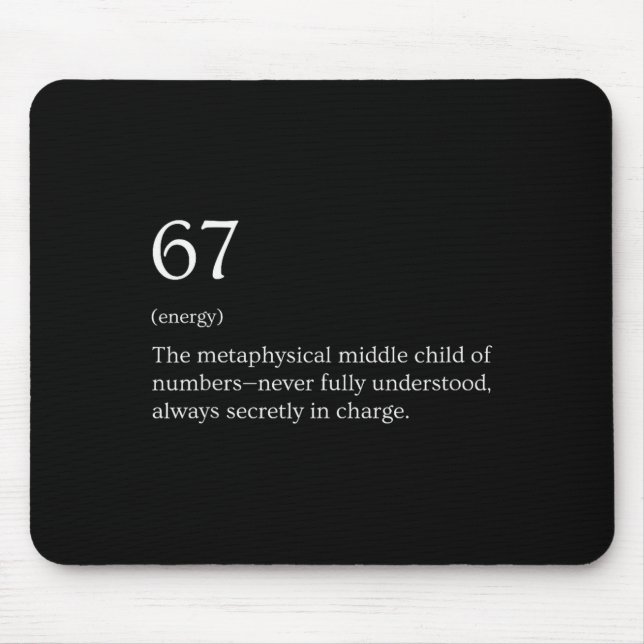 Mousepad Meme de Definição 67 (Frente)