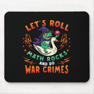 Mousepad Meme de Ganso de Rã Vamos Rolando Matemática Rocha