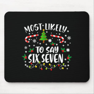Mousepad Meme Divertido de Natal Família Crianças Mais Prov