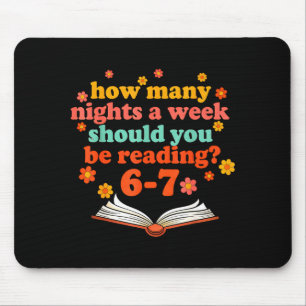 Mousepad Meme Divertido Seis Sete 6 7 Professor Leitura Liv