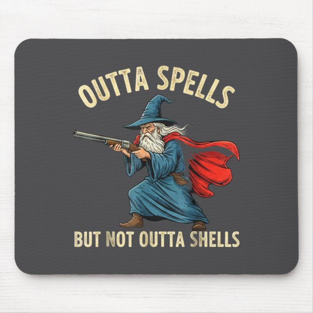 Mousepad Meme do Mago Sem Feitiços Mas Não Sem Conchas (Frente)