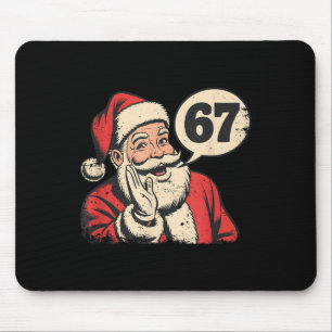 Mousepad Meme do Natal 67 Santa Six Seven