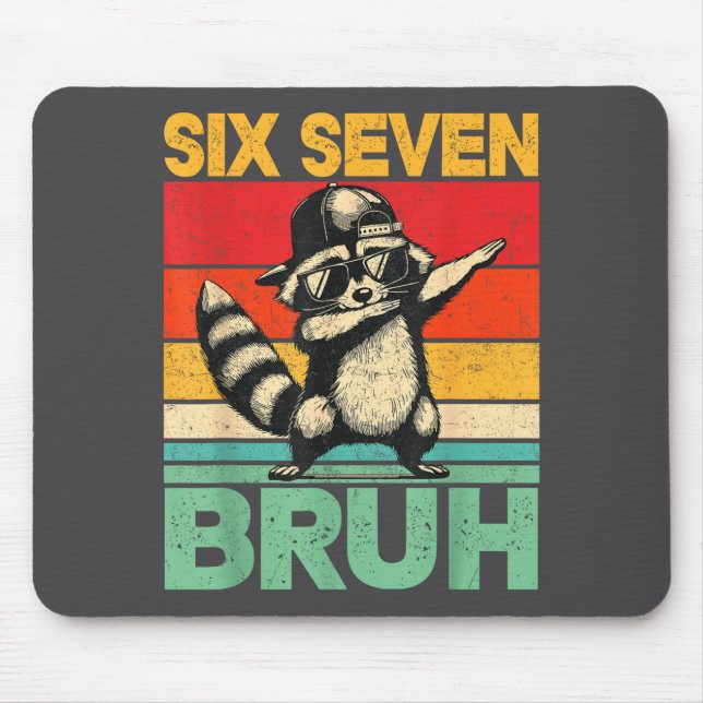 Mousepad Meme Engraçado 67 Meninos Crianças 6 7 Dabbing Sei (Frente)
