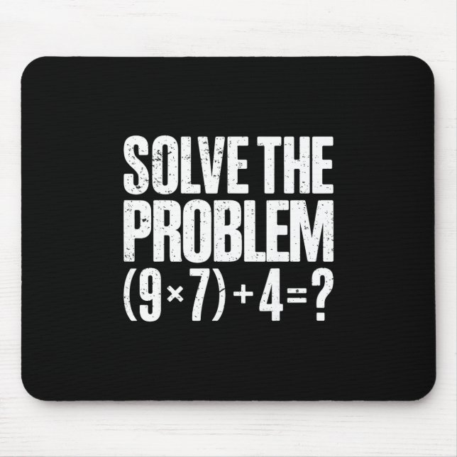 Mousepad Meme engraçado 67 Pemdas professor de matemática B (Frente)