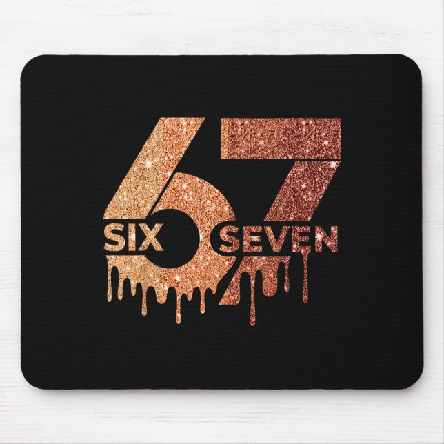 Mousepad Meme Engraçado 6 7 Seis Sete Mês da História Negra (Frente)