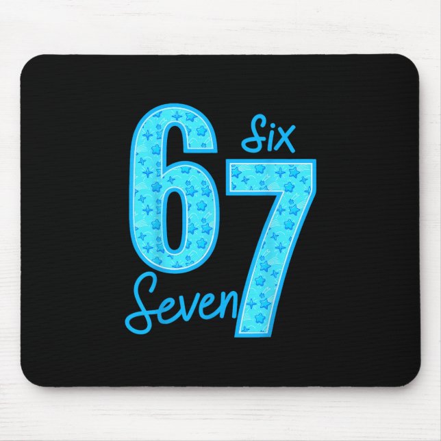 Mousepad Meme engraçado Azul 67 (Frente)