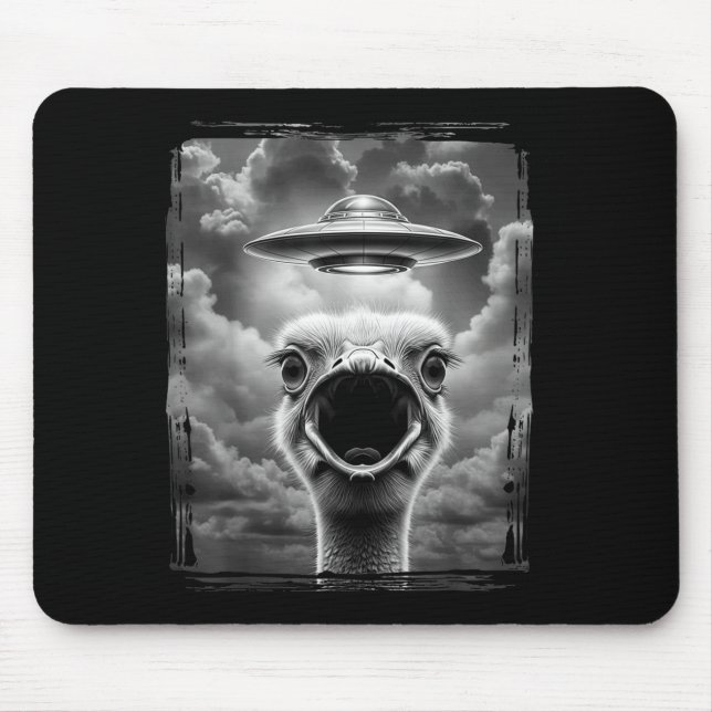Mousepad Meme engraçado de Ação de Graças de peru alienígen (Frente)