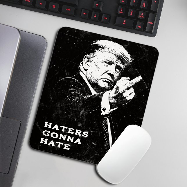 Mousepad Meme Engraçado do Dedo do Meio de Trump 2026 (Criador carregado)