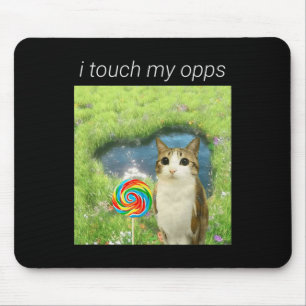 Mousepad Meme Engraçado do Gato Coruja, Rot do Cérebro do M