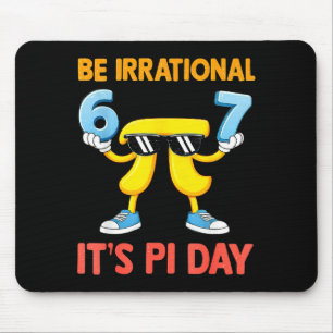 Mousepad Meme engraçado seis sete 67 dia matemática ciência