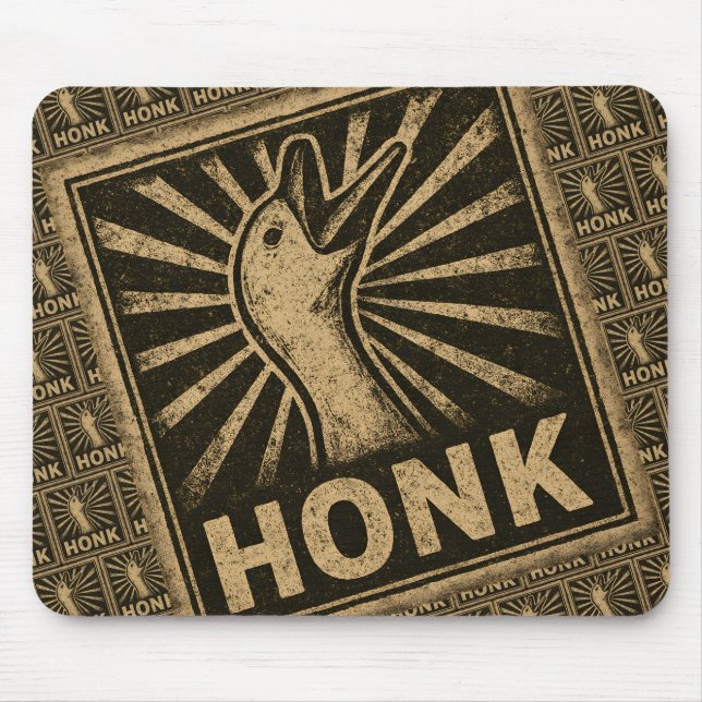 Mousepad Meme Galinha do Pato Engraçado Honk Goose (Frente)